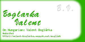 boglarka valent business card